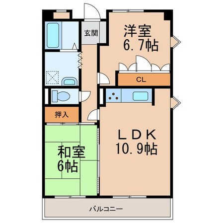 朝日プラザ十番丁の物件間取画像